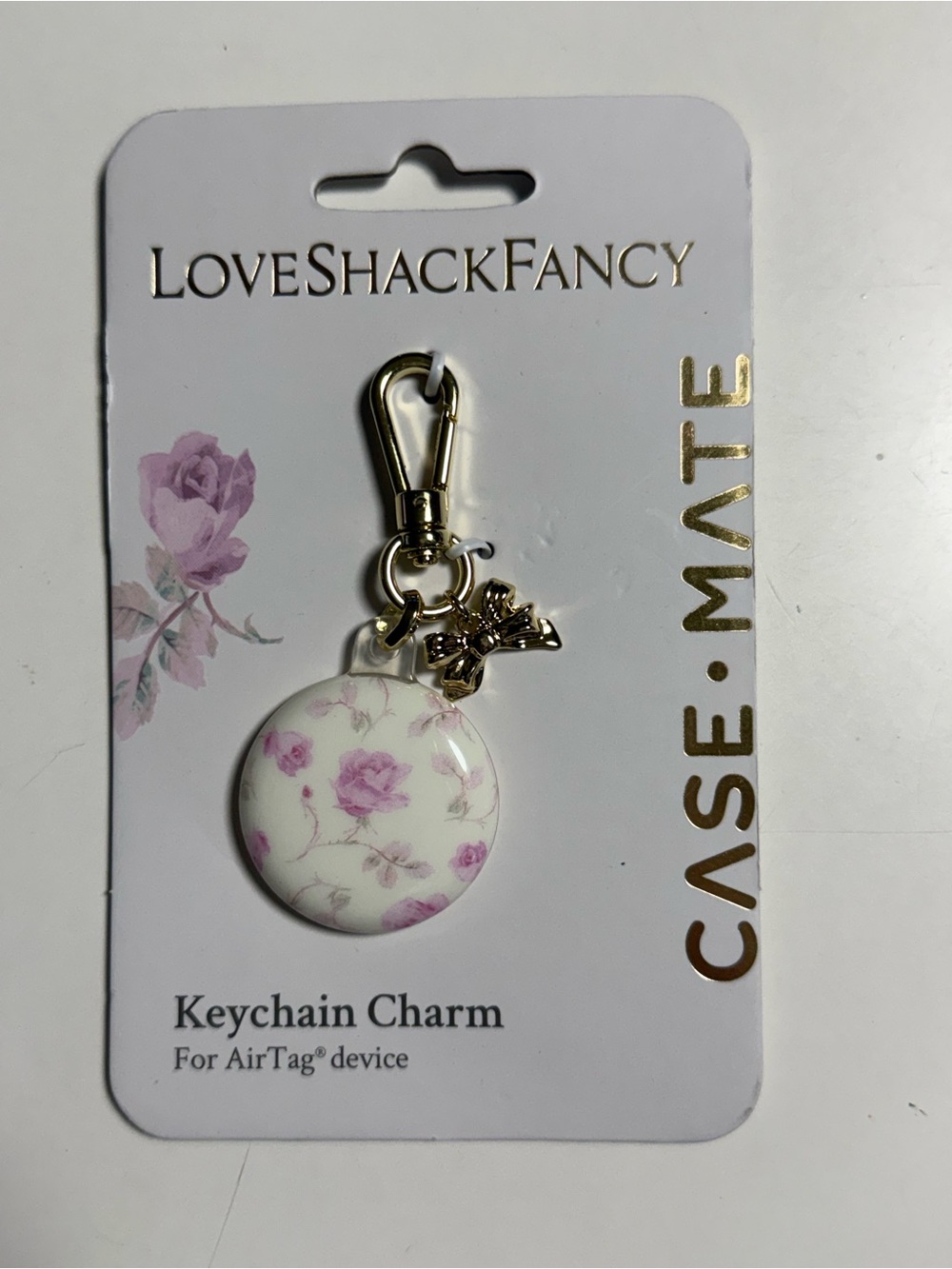 Loveshackfancy x casemate air tag bag keychain charm nwt - Picture 6 of 6